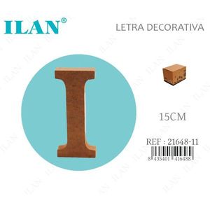 Ilan Lettera Decorativa I 15Cm Decorazione da Parete in Legno - Product Image 1