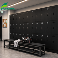 Casier compact à porte simple en HPL pour hôtels, casier de rangement pour vêtements du personnel logistique