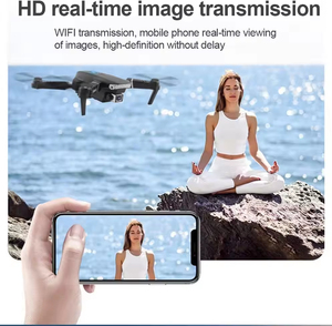 Dron E88 2026 de gran venta con WiFi FPV, cámara dual 4K HD, cuadricóptero RC, 13 minutos de vuelo, mini dron RC plegable E88, juguete para principiantes - Product Image 4