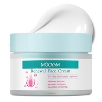 Crème Visage Rénovatrice de la Peau Nourrissante en Profondeur Réduit les Taches Brunes les Taches de Rousseur Crème Visage Éclaircissante pour l'Éclat de la Peau