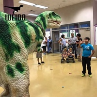Costume de dinosaure animatronique sur mesure pour adultes avec construction en métal et silicone pour une utilisation en extérieur et en intérieur