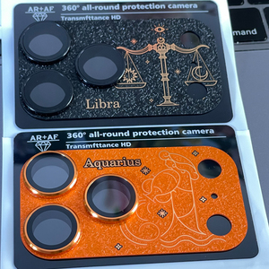 2025 diseño personalizado 12 patrón de constelación para IPhone lente película teléfono accesorios para IPhone 17 Pro Max Protector de lente de cámara - Product Image 2