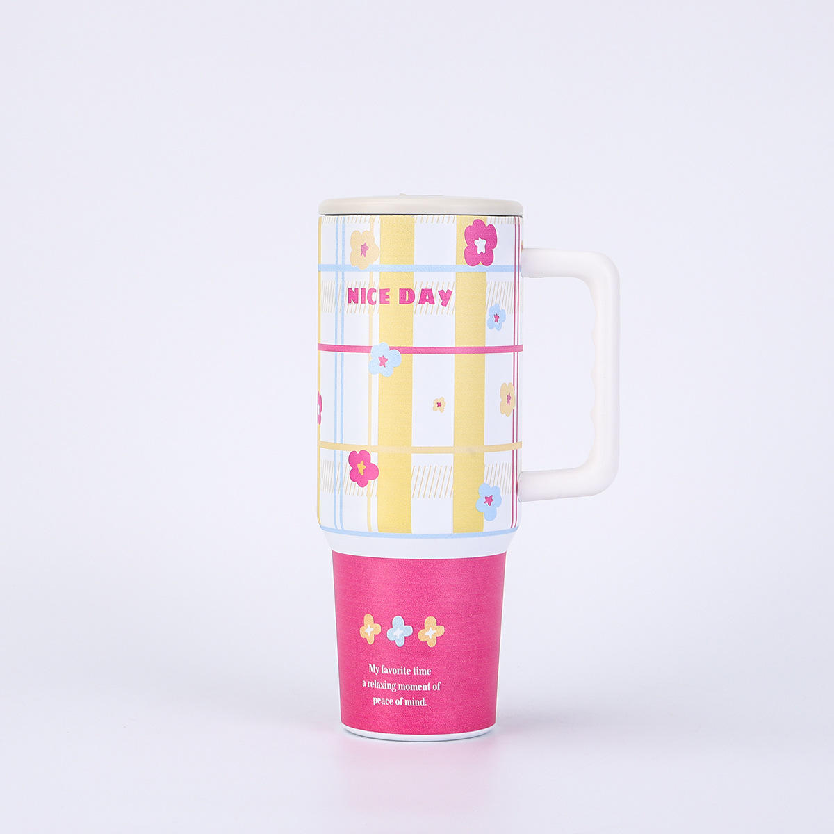 Pink color scheme - floral grid