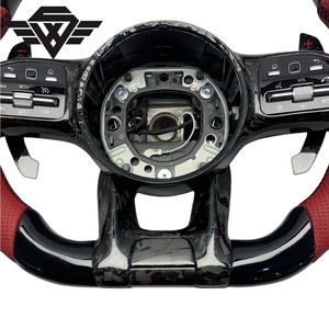 Volant de luxe en bois de pêche avec palettes magnétiques, compatible avec <span class=keywords><strong>Mercedes</strong></span>-<span class=keywords><strong>Benz</strong></span> 809 <span class=keywords><strong>AMG</strong></span> W205 W206 W222 W223 <span class=keywords><strong>AMG</strong></span> 809 Classe E - Product Image 5