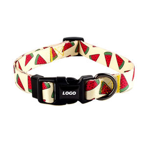 Op Maat Gemaakte Kleur Logo Op Maat Gemaakte Warmteoverdracht Afdrukken Hondenhalsband Nylon Pet Kraag Met Comfortabele Klassieke Veiligheidsvergrendeling - Product Image 4