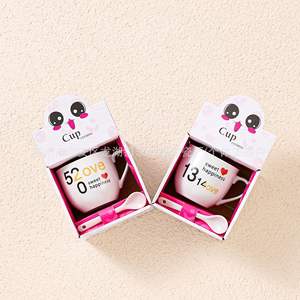 Juego de <span class=keywords><strong>Tazas</strong></span> de Café de Cerámica con Diseño de Dibujos Animados para el <span class=keywords><strong>Desayuno</strong></span> Familiar, de Alta Calidad, con Logotipo Personalizado, Venta al por Mayor - Product Image 6