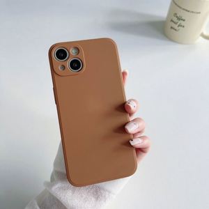 Funda de teléfono de color para iPhone 15 14 13 12 Pro Max Material de TPU y silicona líquida - Product Image 5