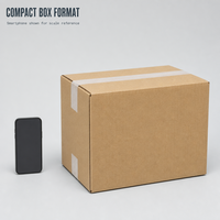 Boîtes d'expédition carrées en carton ondulé 3 plis robustes en gros, en stock, boîtes de déménagement plates personnalisées pour l'emballage e-commerce