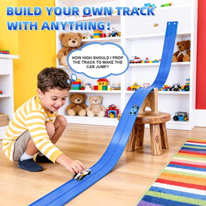 <span class=keywords><strong>Pista</strong></span> <span class=keywords><strong>de</strong></span> Carreras <span class=keywords><strong>de</strong></span> 15 Pies con Ventosas y 2 Coches <span class=keywords><strong>de</strong></span> Aleación y 3 Anclajes, Compatible con Coches <span class=keywords><strong>de</strong></span> Metal Fundido, <span class=keywords><strong>Pista</strong></span> <span class=keywords><strong>de</strong></span> Carreras Flexible para Niños - Product Image 3