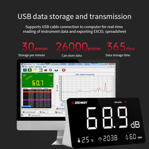 Direktverkauf ab Werk: Geräuschpegelmessgerät für Zuhause mit Dezibel-Alarm, Geeignet zur Lärmmessung - Product Image 5