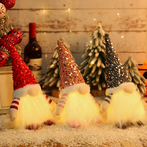 30cm <b>Christmas</b> Doll Elf Gnome with Led Light <b>Christmas</b> Decorations for Home Xmas Navidad New Year 2024 Children's Gifts - Product Image 2