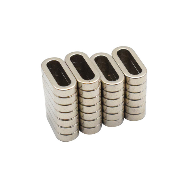 Customized Oval Ndfeb Magnet Special Shaped Permanent Strong Neodymium Runway Magnets