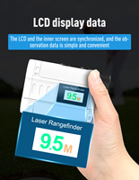 Télémètre laser de golf personnalisé 905 nm avec interrupteur de pente, écran LCD, portée 600m-2000m, IP54, pour le golf et la chasse