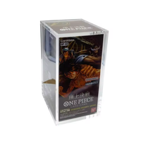 Boîte de présentation TCG en acrylique japonaise One Piece OP04-12, personnalisée, portable, en verre monobloc, pour vente en gros, pour la collection One Piece Quatre Empereurs