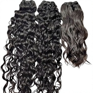 Prix d'usine Extensions de cheveux vierges bruts non traités, double trame machine, raides crépus et ondulés profonds, lots de cheveux humains - Product Image 3