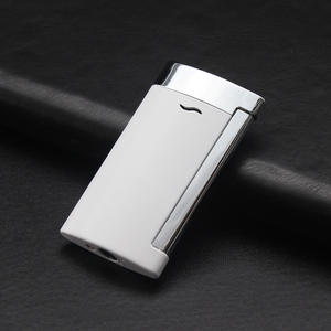 Briquet coupe-vent de haute qualité bleu flamme droite allume-cigare ensemble de fumer - Product Image 4