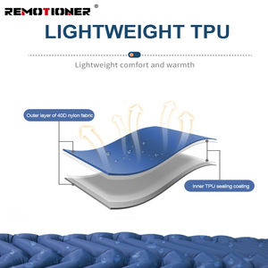 Estera portátil autoinflable gruesa para 2 personas, almohadilla <span class=keywords><strong>doble</strong></span> para dormir para acampar, mochilero, senderismo, coche, tienda de playa de viaje - Product Image 4
