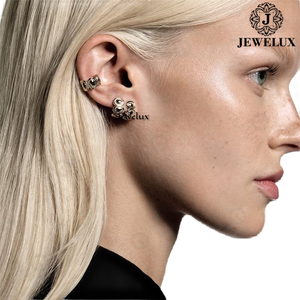 Good Quality Natural VVS Diamond <b>Stud</b> Earrings 925 Sterling <b>Silver</b> Rhodium Plated IGI Certified Trendy Wedding for Parties Gifts - Product Image 4