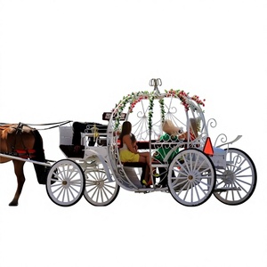 Buggy de mariage anglais élégant style Cendrillon, dernière nouveauté, fabricant de buggies de mariage élégants style Cendrillon à Vancouver - Product Image 1