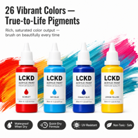 Ensemble de peinture acrylique 36 ml, peinture acrylique imperméable pour peinture murale DIY, graffiti pour enfants