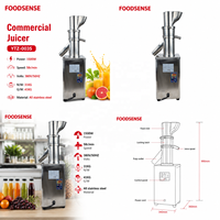 Hoge kwaliteit roestvrijstalen commerciële automatische sinaasappel-gember-fruit-groente-extractor sapcentrifuge voor kleine bedrijven