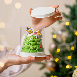 Christmas Party Events <b>Sweets</b> Packaging Round Solo Cupcake Boxes Single Muffins Containers Holder Disposable Plastic <b>Box</b> Dessert - Product Image 3