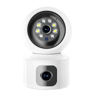 Double Lens Audio CCTV Camera Motion Detection Alarming Bluetooth Night Vision 3MP Wireless Wifi Camera