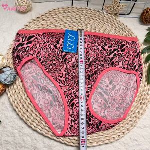 Amysi 595 #   Pakaian Dalam Wanita Afrika Hitam Seksi Bermotif Bunga, Potongan Tinggi, Tipis, Bernapas, 100% Poliester, Ukuran Besar, Harga Grosir Murah - Product Image 6