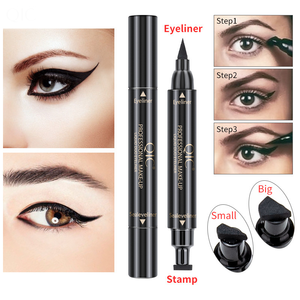 Eyeliner 2 en 1 Pro Eyeliner ailé tampon <span class=keywords><strong>Waterproof</strong></span> maquillage <span class=keywords><strong>Eye</strong></span> <span class=keywords><strong>Liner</strong></span> crayon <span class=keywords><strong>Eye</strong></span>-<span class=keywords><strong>Liner</strong></span> liquide noir - Product Image 4