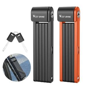 WEST BIKING Antivol pliable pour vélo de montagne, vélo de route, moto, scooter, vélo électrique, haute sécurité - Product Image 1