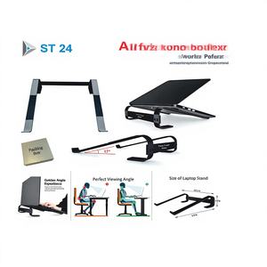 Aros Luxury Executive - Juego de Regalo Promocional de Cuero y Metal con Logotipo Personalizado, Soporte Plegable para Portátil, Escritorio Ajustable y Portátil con Almacenamiento - Product Image 1