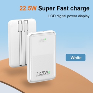 Batterie externe portable ultra-fine 20000mAh 22.5W avec sortie Type C, charge super rapide, affichage numérique LED pour l'extérieur - Product Image 3