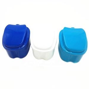 Hàm răng giả tắm hộp lưu trữ với giỏ nhựa đầy màu sắc nha khoa lưu giữ trường hợp hàm răng giả lưu trữ hộp - Product Image 1