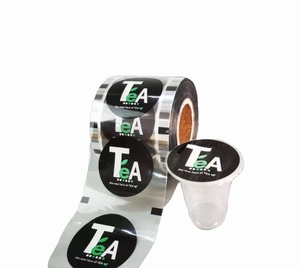 Logo personnalisable Tasse à thé au lait Tasse en plastique PP avec <span class=keywords><strong>film</strong></span> d'étanchéité pour boissons - Product Image 6
