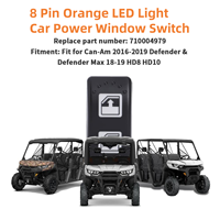 Interrupteur de lève-vitre électrique universel pour Can-Am Defender HD8 HD10 UTV 4x4, 8 broches DPDT (ON)-Off-(ON) Interrupteur à bascule momentané 710004979