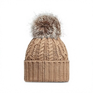Gorro de punto personalizado con logotipo, gorro de invierno cálido, gorro unisex de punto elástico, gorro negro al por mayor. - Product Image 1