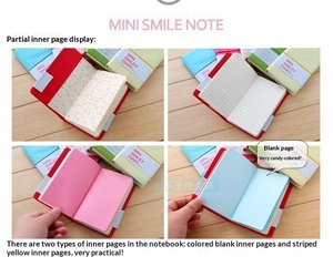 Carnet de notes portable <span class=keywords><strong>en</strong></span> PU avec sangle, 100 pages vierges colorées pour le <span class=keywords><strong>dessin</strong></span>, format de poche, motif visage - Product Image 6