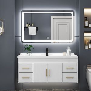 2025 nuovo Design moderno da 48 pollici lavabo da <span class=keywords><strong>bagno</strong></span> con lavabo in ceramica per <span class=keywords><strong>bagno</strong></span> per appartamento e <span class=keywords><strong>bagno</strong></span> dell'hotel - Product Image 3