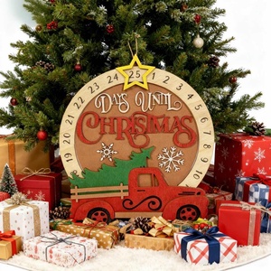 Pafu, cuenta regresiva de <span class=keywords><strong>Navidad</strong></span>, camión de árbol rojo, decoración SVG, cuenta regresiva <span class=keywords><strong>para</strong></span> <span class=keywords><strong>Navidad</strong></span>, archivos cortados con láser, días hasta <span class=keywords><strong>Navidad</strong></span>, calendario de madera - Product Image 2