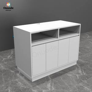 Comptoir d'accueil avec éclairage LED, table de réception de haute qualité, hôtel, bureau, salon de beauté, design de boutique complet, service tout-en-un - Product Image 4