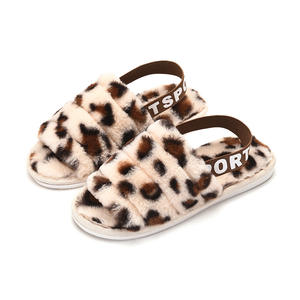 Chaussons confortables et tendance à bout ouvert motif léopard pour femmes, très vendus en Amérique du Nord - Product Image 3