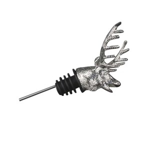 Verseur aérateur <span class=keywords><strong>de</strong></span> vin en métal personnalisé Accessoire <span class=keywords><strong>de</strong></span> bar Verseur <span class=keywords><strong>de</strong></span> vin tête <span class=keywords><strong>de</strong></span> <span class=keywords><strong>cerf</strong></span> pour whisky spiritueux - Product Image 5