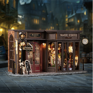 CUTEROOM Maison de poupée à construire soi-même, café vintage F-041 - Product Image 3