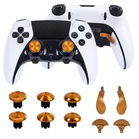 Joysticks métalliques et boutons arrière pour manette PS5 Edge, kit de remplacement des capuchons de joysticks analogiques, 6 joysticks, 4 boutons arrière
