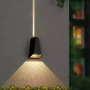 Applique murale extérieure moderne IP65 étanche, éclairage extérieur pour <span class=keywords><strong>portail</strong></span> et jardin, lampes murales en aluminium noir à montage en surface - Product Image 4