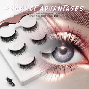 Cils magnétiques 3D coréens de qualité supérieure, personnalisables, sans colle, pour une pose facile - Product Image 4