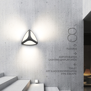 Lampe murale LED à énergie solaire à économie d'énergie, design spécial 12W/840lm - Product Image 1