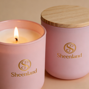 Vente en gros de porte-bougie en verre mat coloré créatif avec un bocal en verre vide à large ouverture et un couvercle en <span class=keywords><strong>bois</strong></span> - Product Image 5