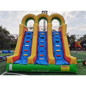 Trẻ em cao cấp thương mại 18 'bơm hơi Ba làn trượt nước với tải trở lại làm bằng bạt PVC 0.55mm không chì - Product Image 4