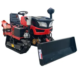 25hp 35HP hill land paddy field mini crawler tractor with rotary tiller